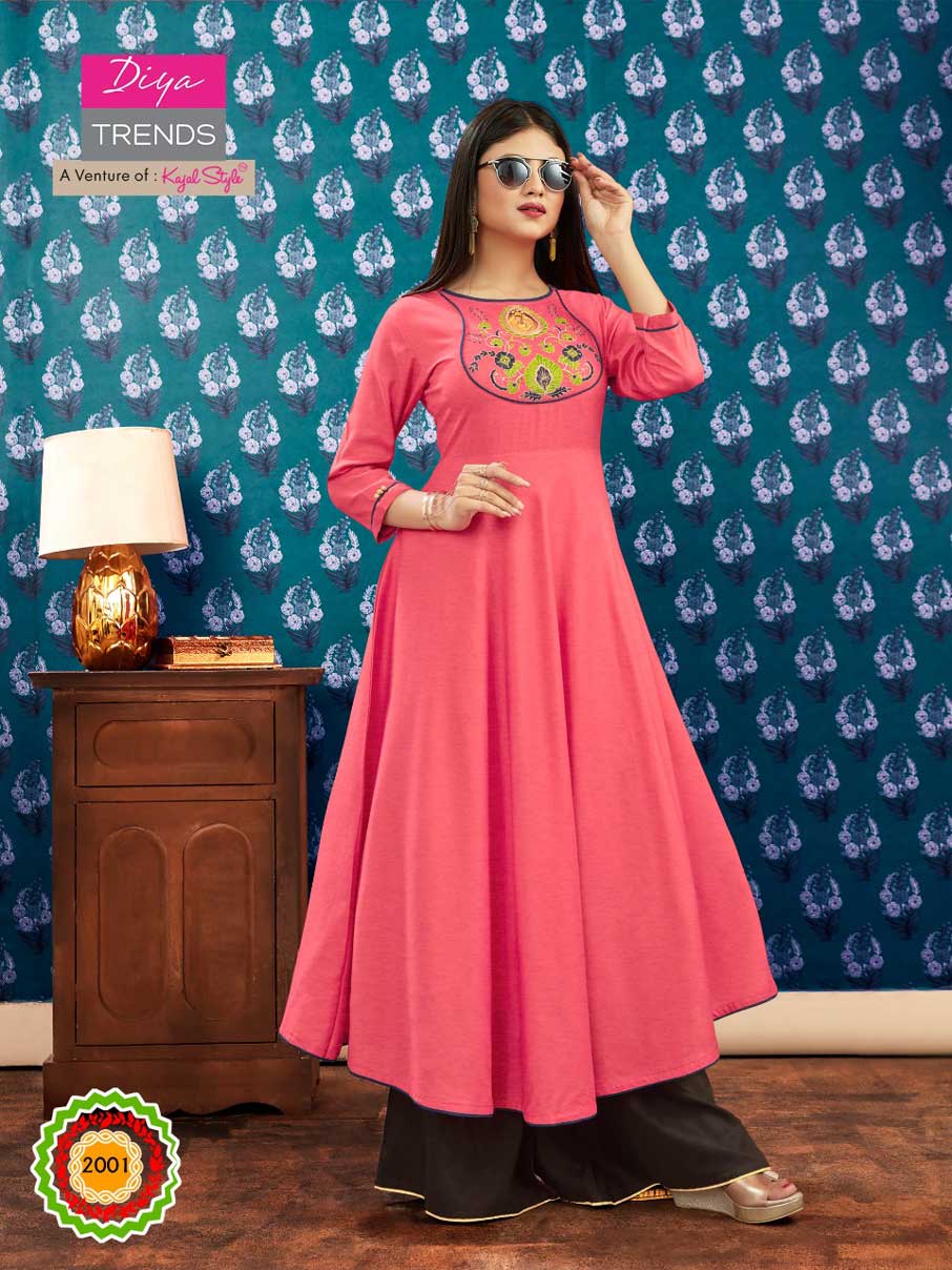 Iconic City Vol-2 Diya Trends Rayon Embroidery Kurti Iconic City Vol-2 Diya Trends Rayon Embroidery Kurti